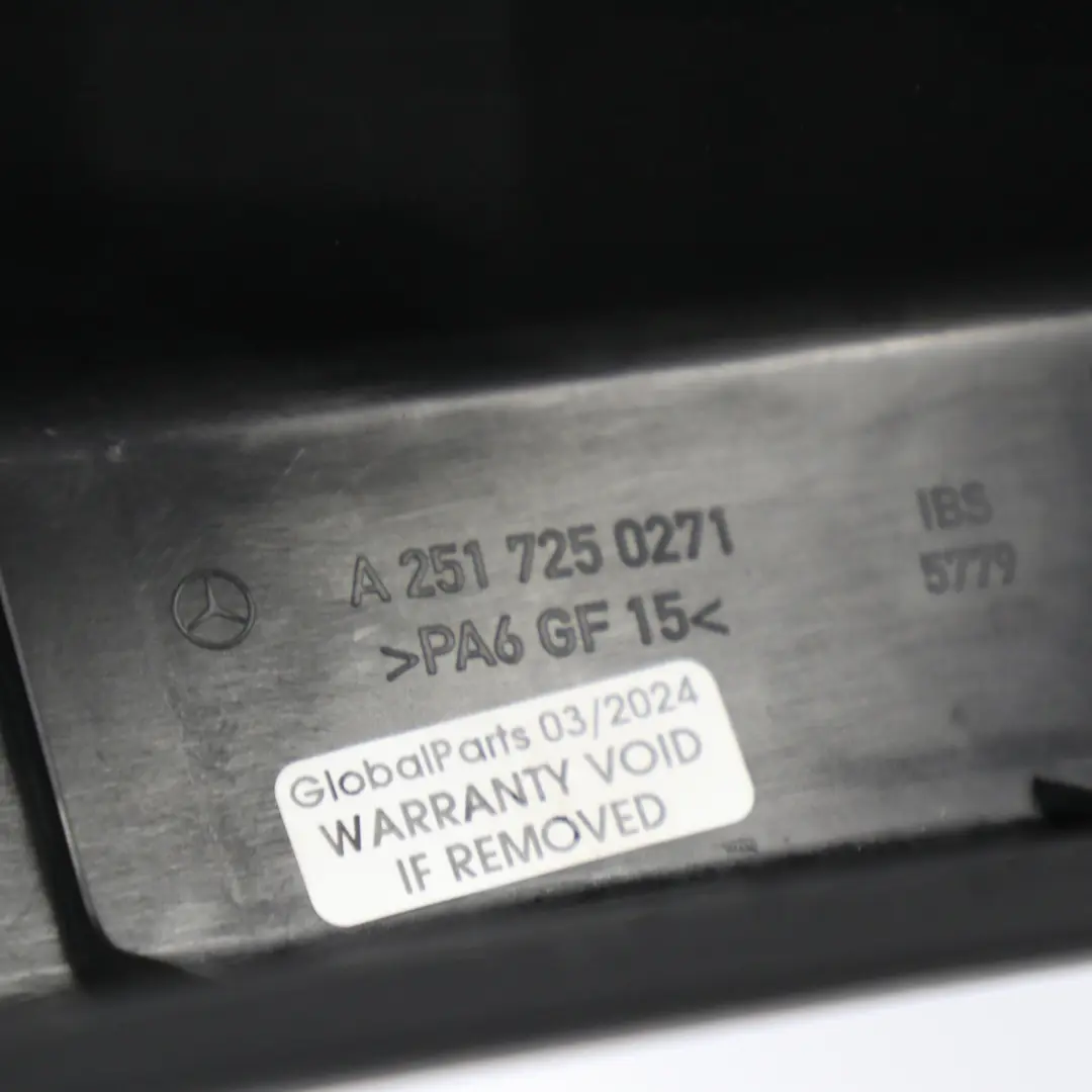 Mercedes W251 Front Door Right O/S Window Frame Trim Black - SKU A2517250271 - Part number A2517250271