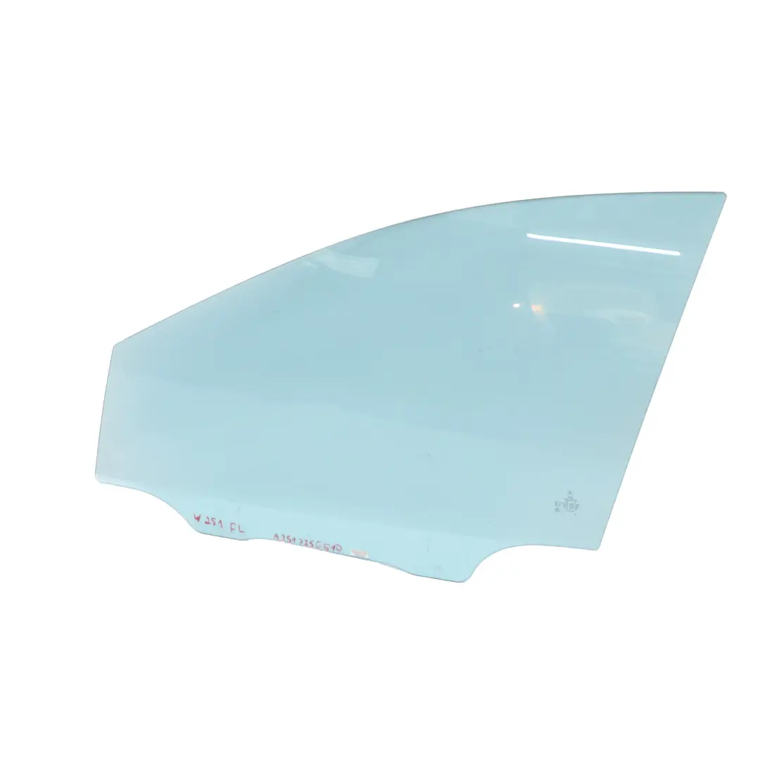 Vetro del finestrino della porta anteriore sinistro per Mercedes W251 con numero di parte A2517250510 Mercedes W251 Vetro del finestrino della porta anteriore sinistro - SKU A2517250510 - Numero di parte A2517250510