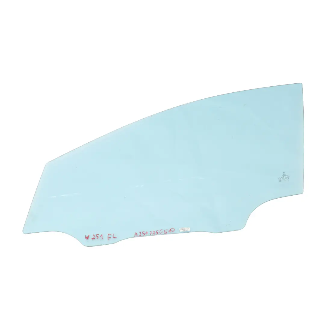 Mercedes W251 Vitre de porte avant gauche N/S - SKU A2517250510 - Numéro de pièce A2517250510