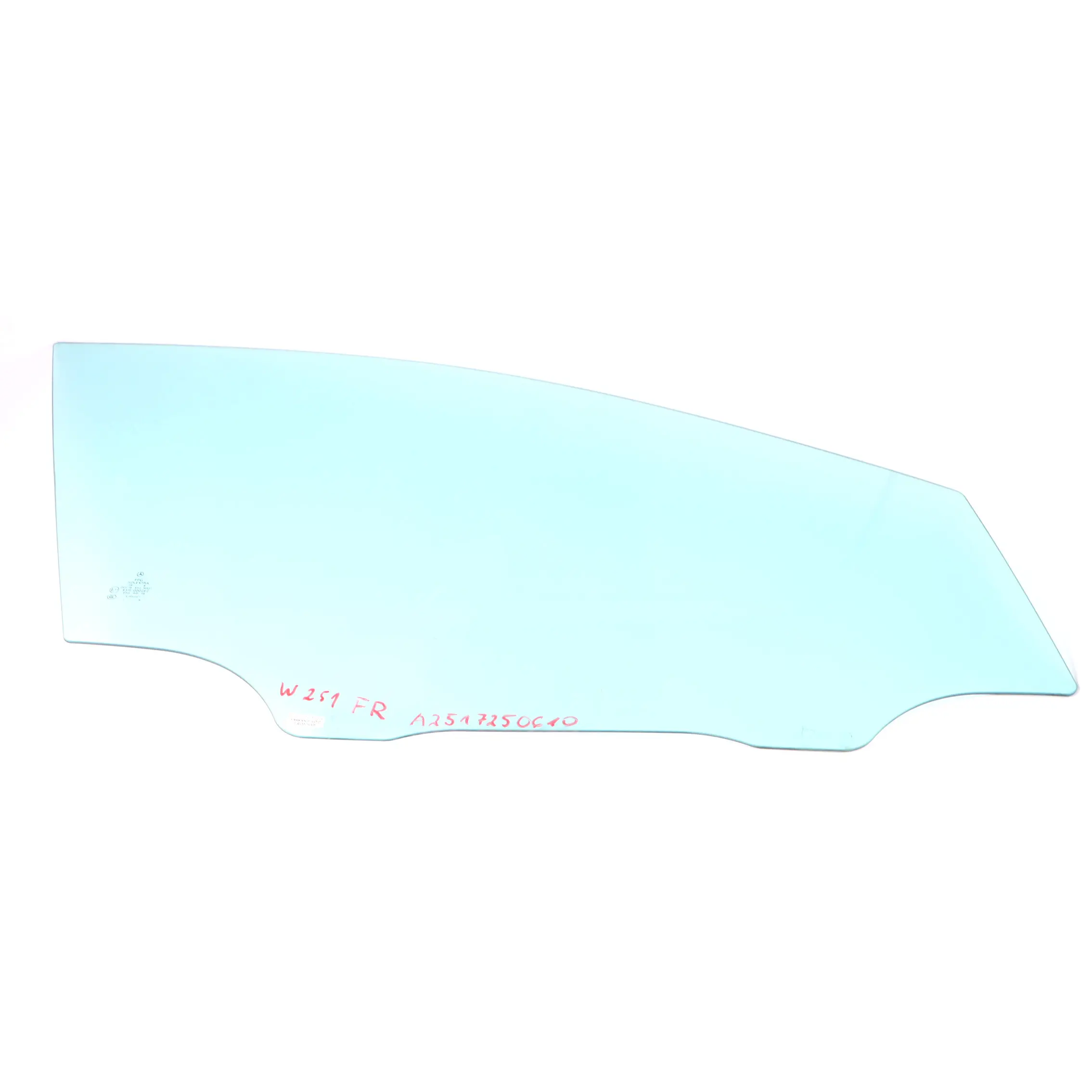 Mercedes W251 Vetro Finestra Porta Anteriore Destra Vetri Blu AS2 A2517250610