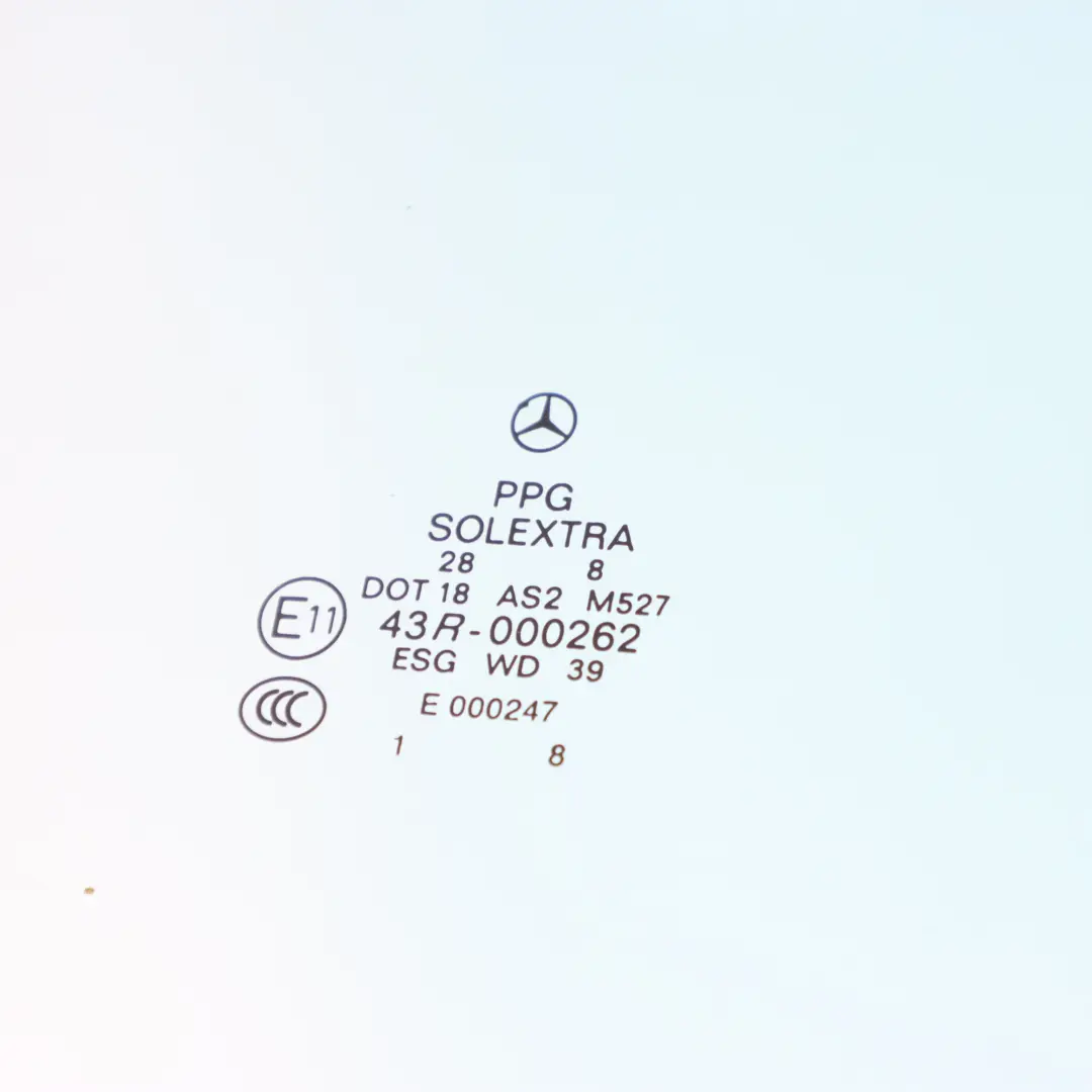 Mercedes W251 Szyba Drzwi Prawy Przód Niebieska AS2 - SKU A2517250610 - Numer Części A2517250610