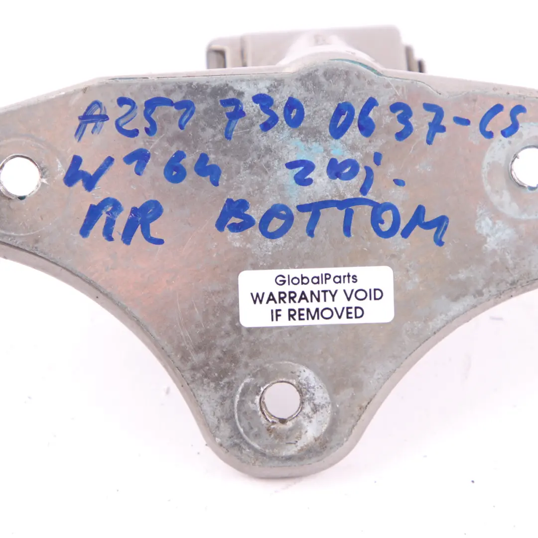 Mercedes ML W164 Door Hinge Rear Right O/S Bottom Cubanite Silver - SKU A2517300637-CS - Part number A2517300637