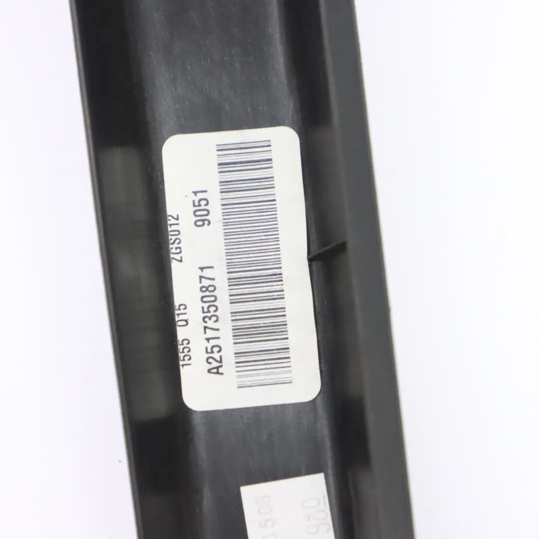 Trim Rear Door Right O/S Window Frame Black to Mercedes W251 with Part number A2517350871 Mercedes W251 Trim Rear Door Right O/S Window Frame Black - SKU A2517350871 - Part number A2517350871