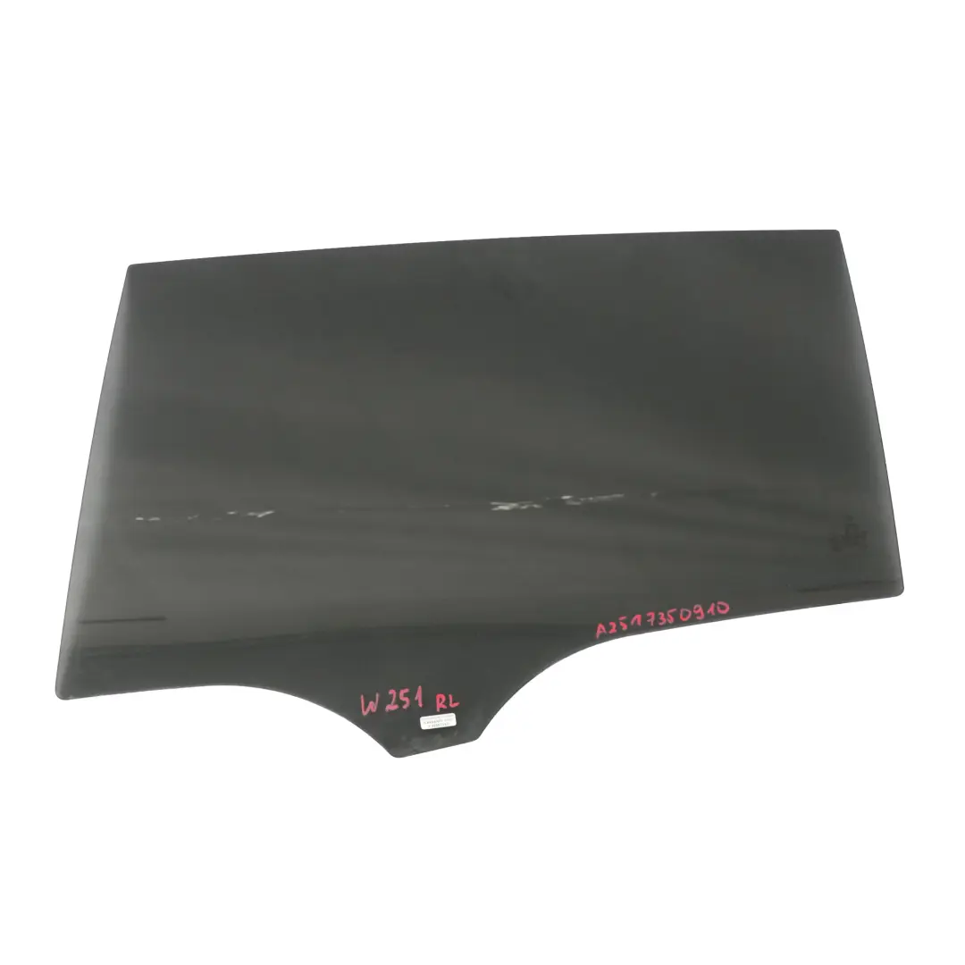 Mercedes W251 Window Door Glass Rear Left N/S Tinted - SKU A2517350910 - Part number A2517350910