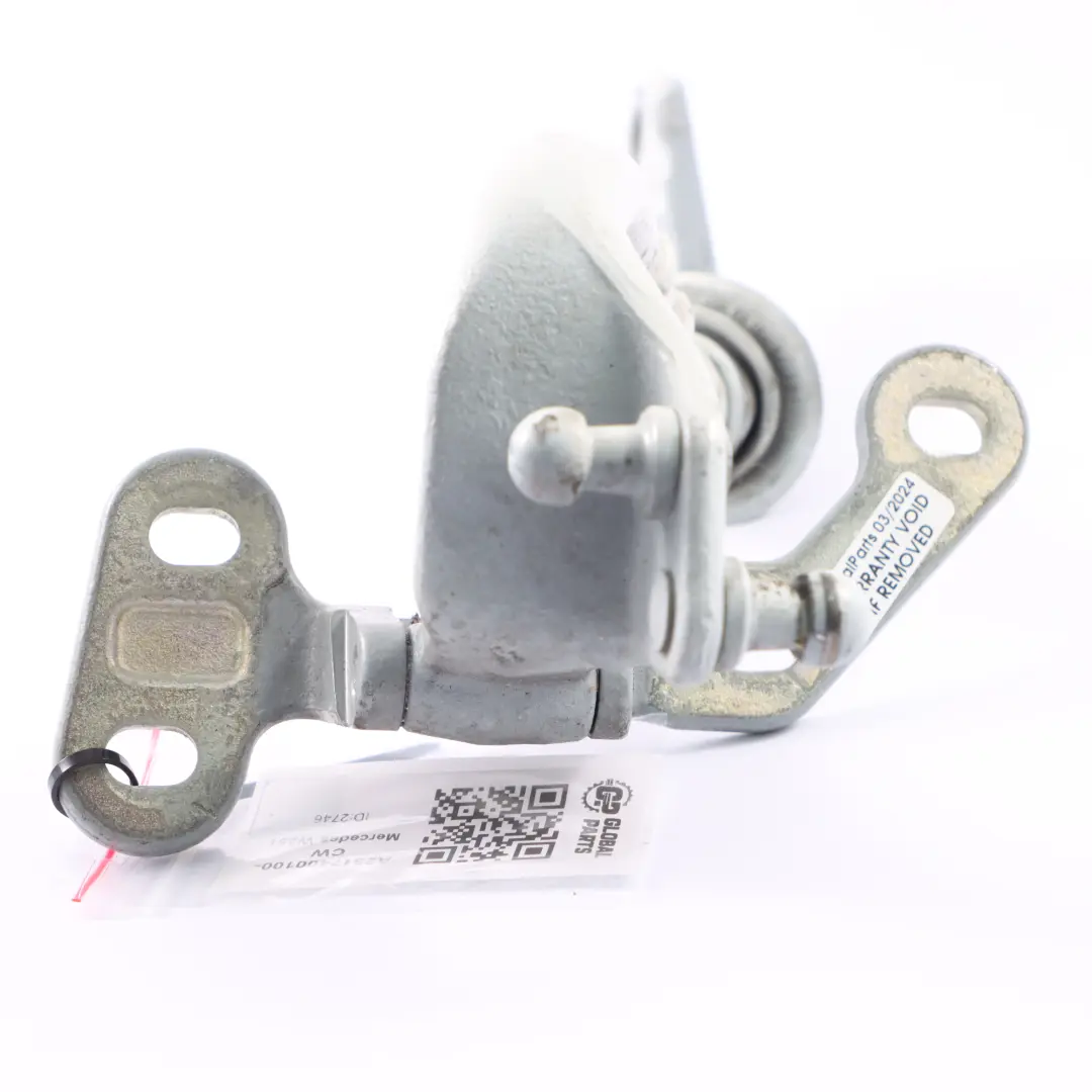 Portón trasero Bisagra Tapa Maletero Derecha Calcita Blanco - 650 para Mercedes W251 con número de pieza A2517400100 Mercedes W251 Portón trasero Bisagra Tapa Maletero Derecha Calcita Blanco - 650 - SKU A2517400100-CW - Número de pieza A2517400100