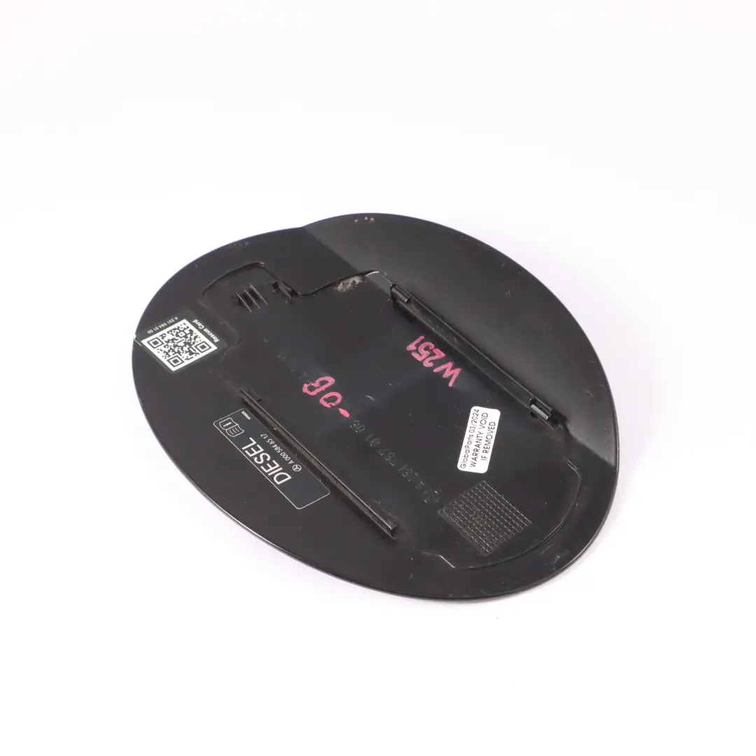 Flap Tank Cap Cover Obsidian Black Metallic - 197 to Mercedes W251 Fuel with Part number A2517570106 Mercedes W251 Fuel Flap Tank Cap Cover Obsidian Black Metallic - 197 - SKU A2517570106-OB - Part number A2517570106