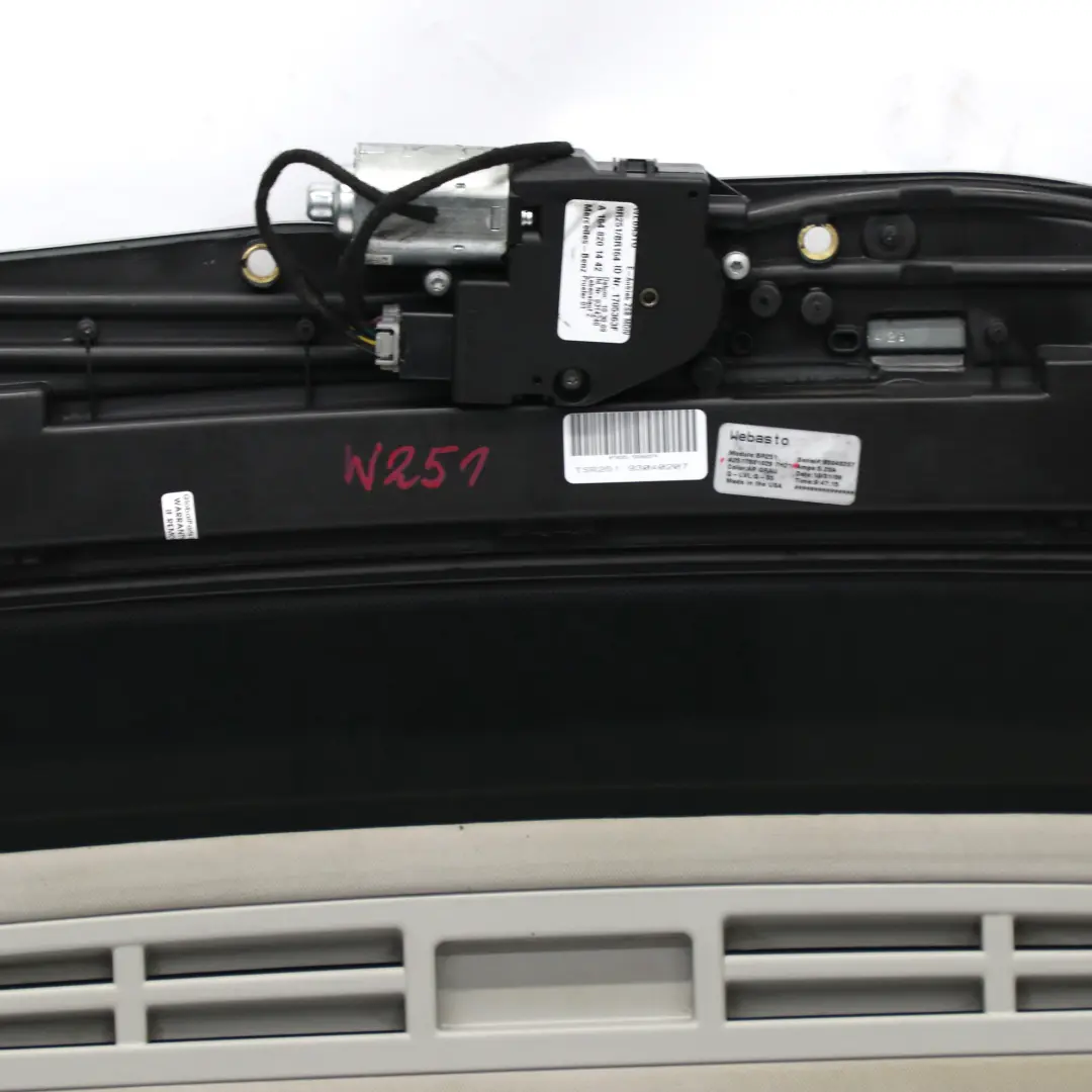 Mercedes W251 Sunroof Sliding Roof Mechanism Assembly Window Glass - SKU A2517801029 - Part number A2517801029