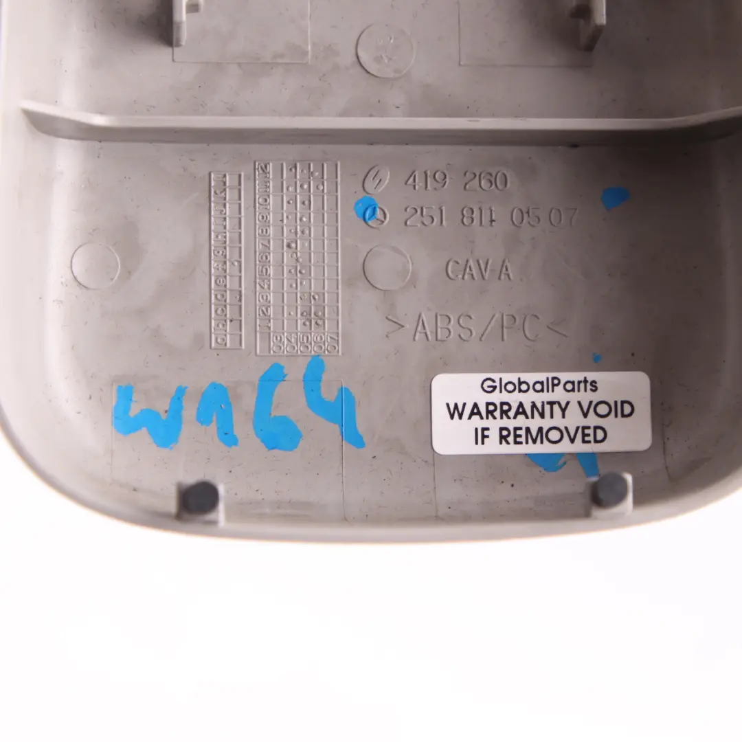 Specchietto Retrovisore Interno Grigio per Mercedes ML W164 con numero di parte A2518110507 Mercedes ML W164 Specchietto Retrovisore Interno Grigio - SKU A2518110507 - Numero di parte A2518110507