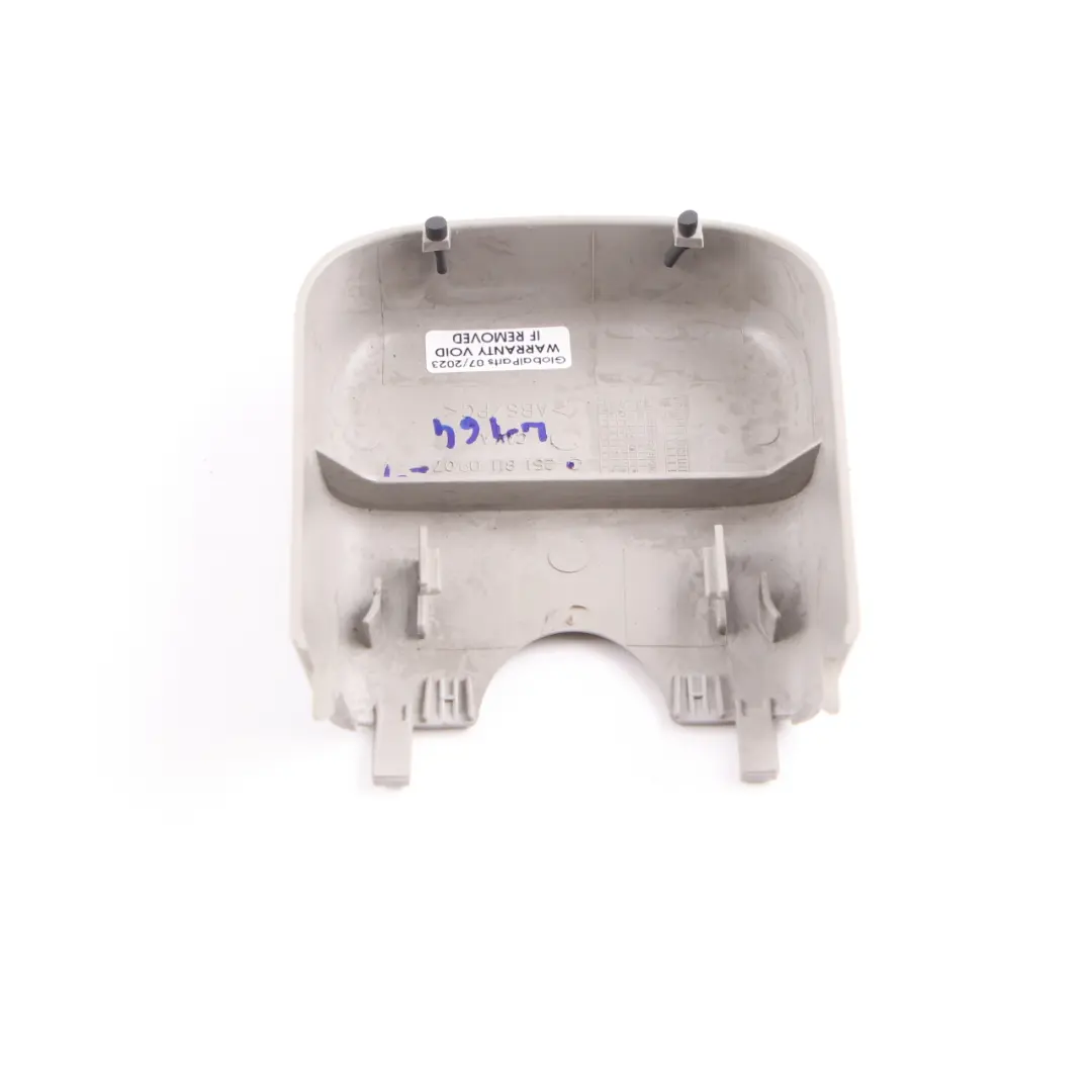 Interior Espejo Retrovisor Cubierta Panel Gris para Mercedes ML W164 con número de pieza A2518110907 Mercedes ML W164 Interior Espejo Retrovisor Cubierta Panel Gris - SKU A2518110907-1 - Número de pieza A2518110907