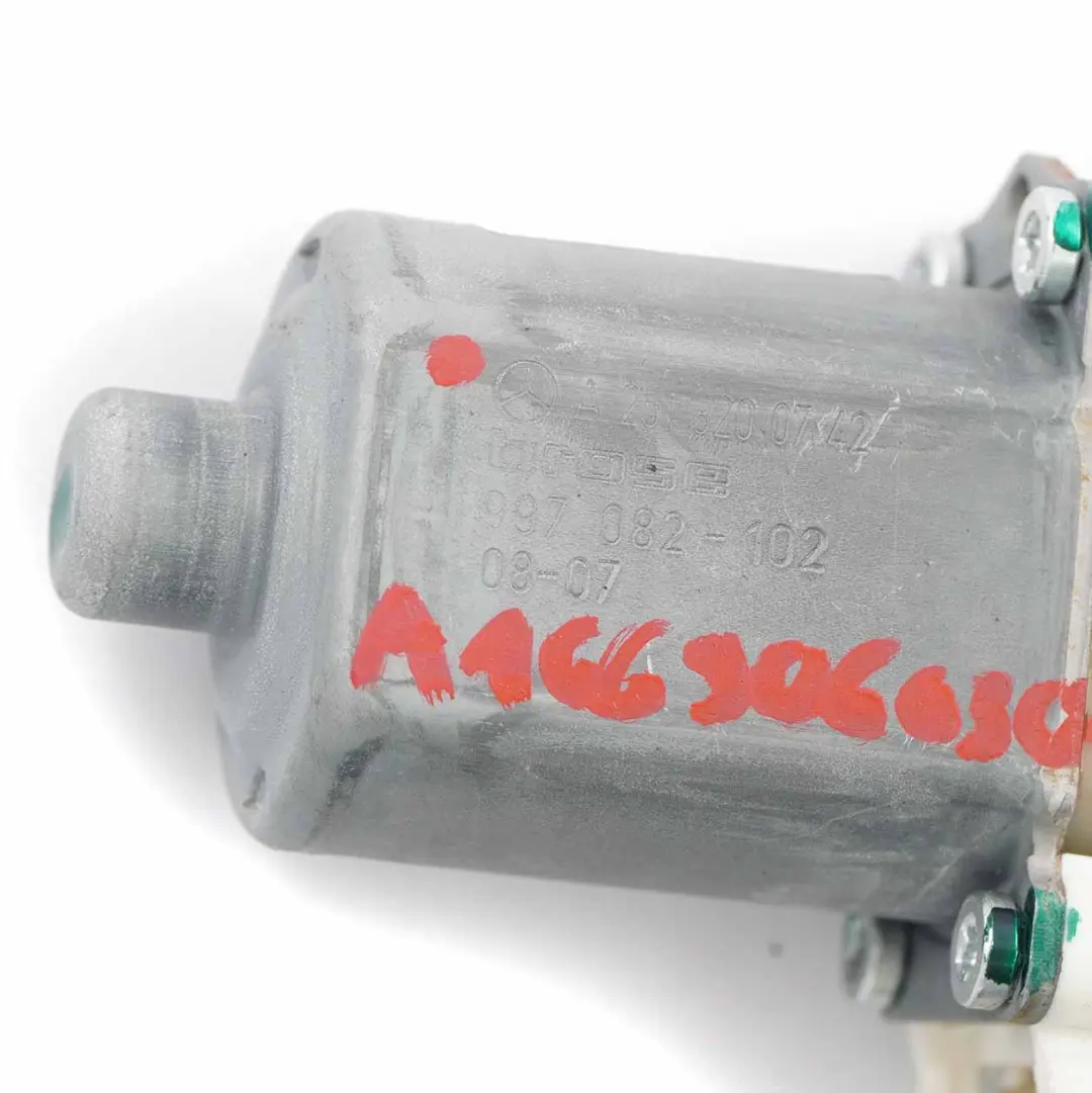 Mercedes W164 Motore alzacristalli anteriore sinistro trasmissione - SKU A2518200742 - Numero di parte A2518200742