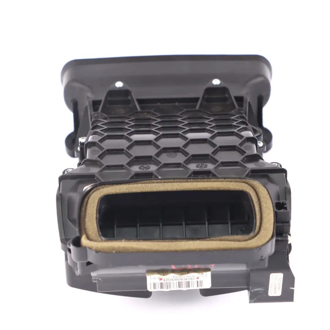 Centre Console Rear Air Vent Nozzle Grill Tray to Mercedes W251 with Part number A2518300303 Mercedes W251 Centre Console Rear Air Vent Nozzle Grill Tray - SKU A2518300303 - Part number A2518300303