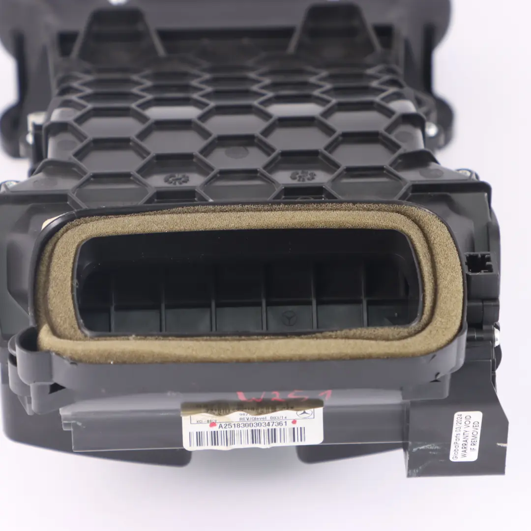 Mercedes W251 Centre Console Rear Air Vent Nozzle Grill Tray - SKU A2518300303 - Part number A2518300303
