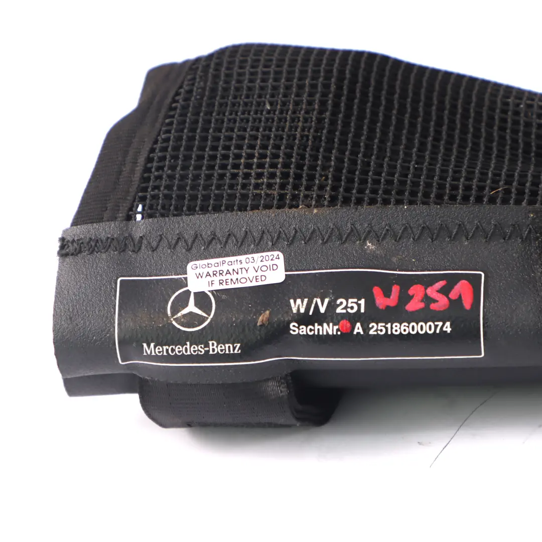 Rete per bagagliaio Mercedes W251 Rete di fissaggio del vano carico per con numero di parte A2518600074 Rete per bagagliaio Mercedes W251 Rete di fissaggio del vano carico - SKU A2518600074 - Numero di parte A2518600074