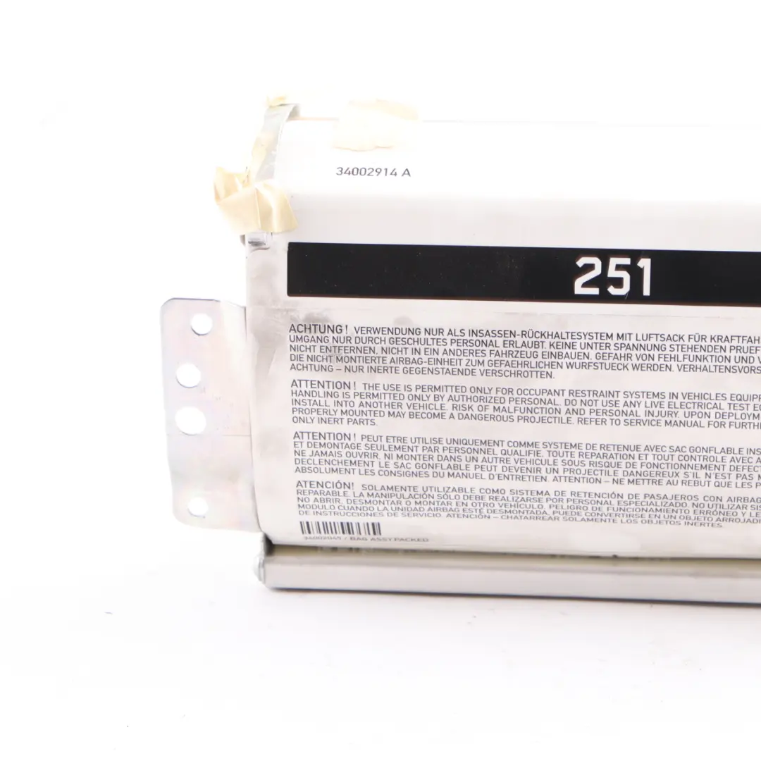 Side Air Bag Front Dashboard Airbag pour Mercedes ML W164 Passenger à propos du numéro de pièce A2518600805 Mercedes ML W164 Passenger Side Air Bag Front Dashboard Airbag - SKU A2518600805-1 - Numéro de pièce A2518600805
