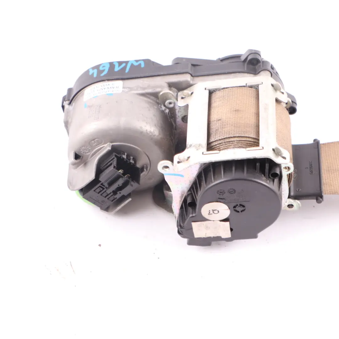 Belt Front Left N/S Upper seatbelt Beige to Mercedes ML W164 Seat with Part number A2518603385 Mercedes ML W164 Seat Belt Front Left N/S Upper seatbelt Beige - SKU A2518603385 - Part number A2518603385