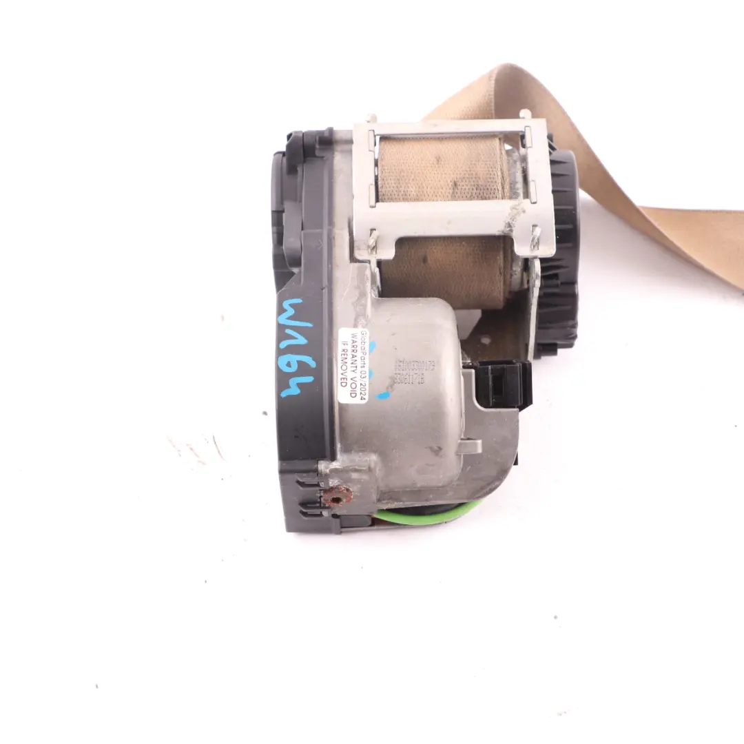 Belt Front Left N/S Upper seatbelt Beige to Mercedes ML W164 Seat with Part number A2518603385 Mercedes ML W164 Seat Belt Front Left N/S Upper seatbelt Beige - SKU A2518603385 - Part number A2518603385