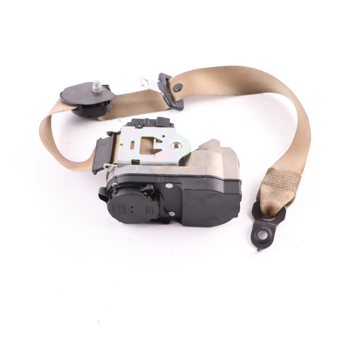 Mercedes W164 Safety Seat Belt Front Seat Right O/S Leather Brown - SKU A2518604085 - Part number A2518604085