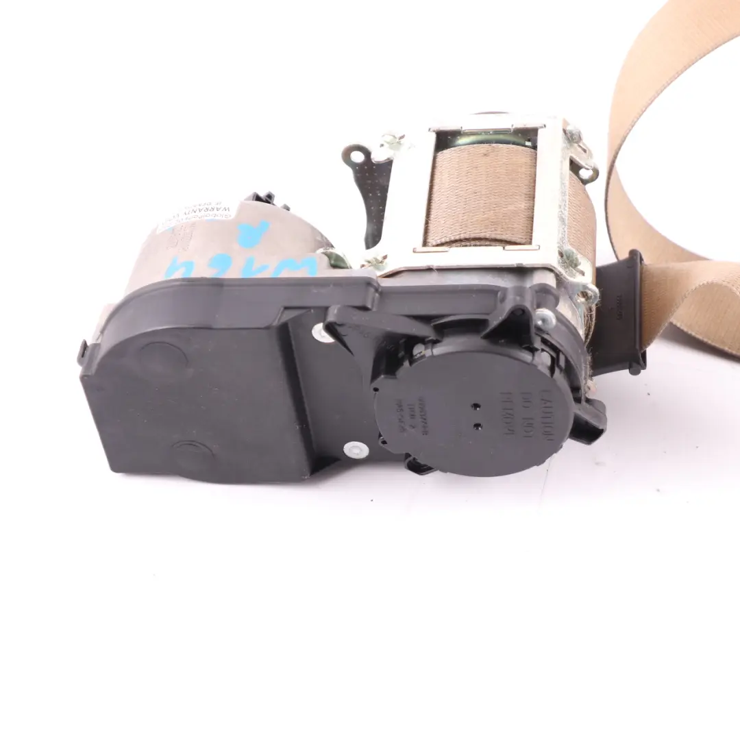 Mercedes W164 Safety Seat Belt Front Seat Right O/S Leather Brown - SKU A2518604085 - Part number A2518604085