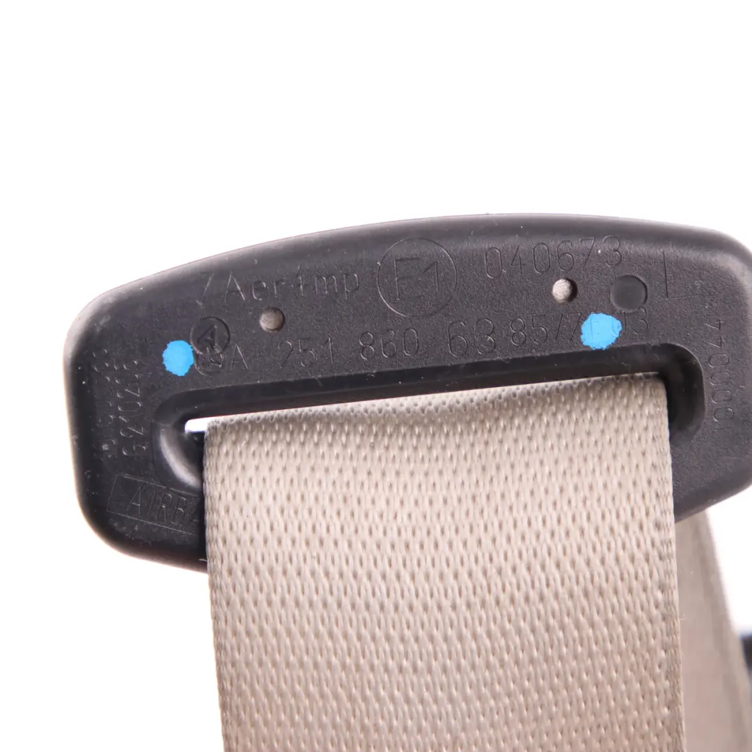 Seat Belt Mercedes W164 Upper Front Left N/S Safety Grey - SKU A2518606385 - Part number A2518606385