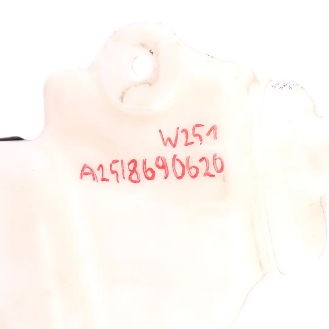 Windscreen Washer Bottle Tank Fluid Reservoir to Mercedes W251 with Part number A2518690620 Mercedes W251 Windscreen Washer Bottle Tank Fluid Reservoir - SKU A2518690620 - Part number A2518690620