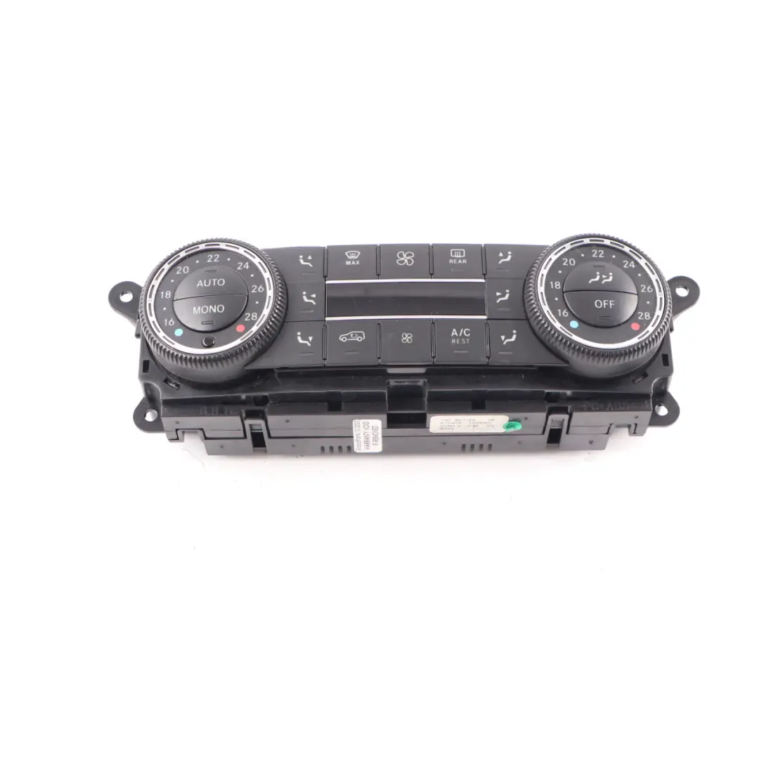 Mercedes ML W164 A/C Heater Climate Control Unit Switch Panel - SKU A2518702289 - Part number A2518702289