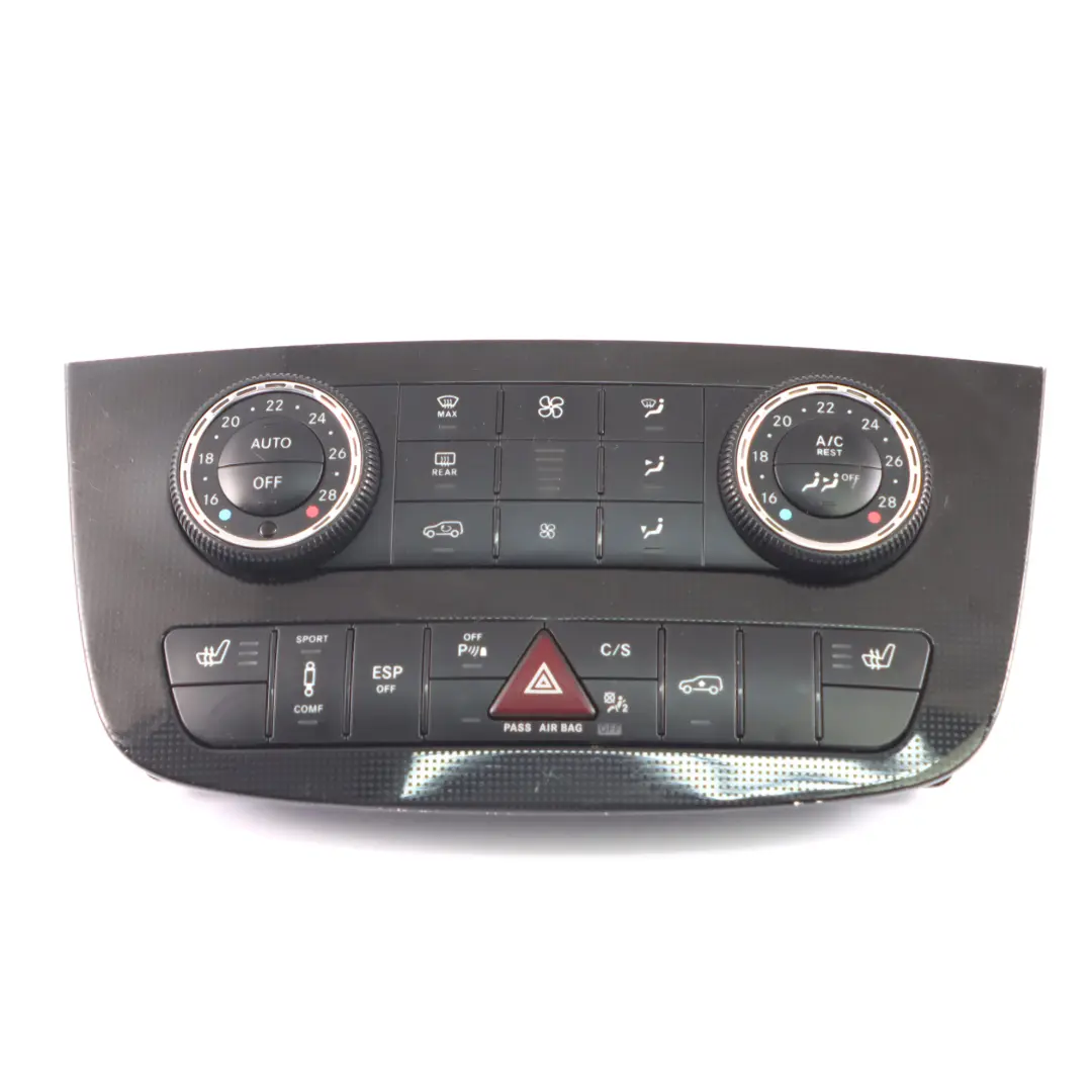 Panel Mercedes W251 Air Conditioning Heater Blower Control Panel to with Part number A2518703490 Panel Mercedes W251 Air Conditioning Heater Blower Control Panel - SKU A2518703490 - Part number A2518703490