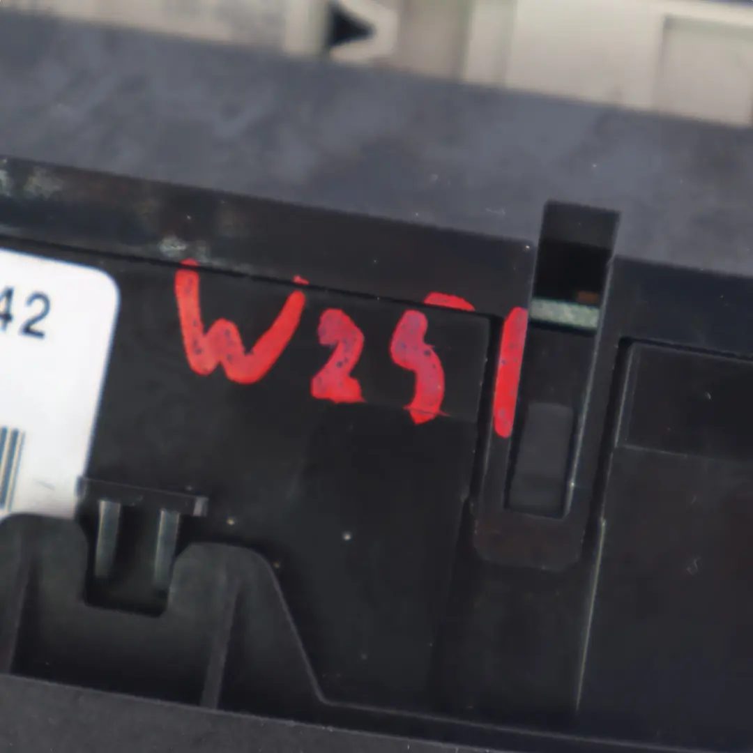 Panel Mercedes W251 Air Conditioning Heater Blower Control Panel to with Part number A2518703490 Panel Mercedes W251 Air Conditioning Heater Blower Control Panel - SKU A2518703490 - Part number A2518703490