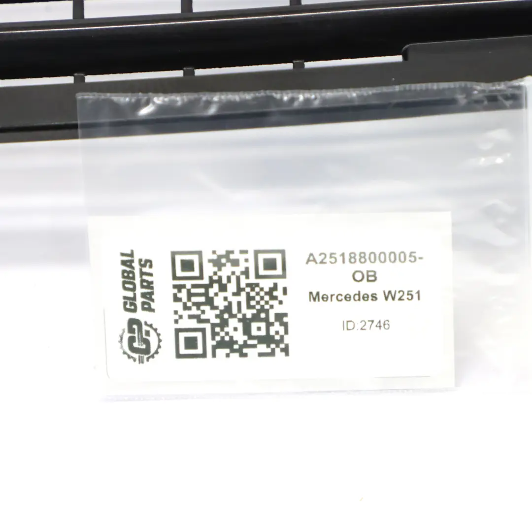 Capot Scuttle Panel Hood Grille Obsidian Noir - 197 pour Mercedes W251 à propos du numéro de pièce A2518800005 Mercedes W251 Capot Scuttle Panel Hood Grille Obsidian Noir - 197 - SKU A2518800005-OB - Numéro de pièce A2518800005