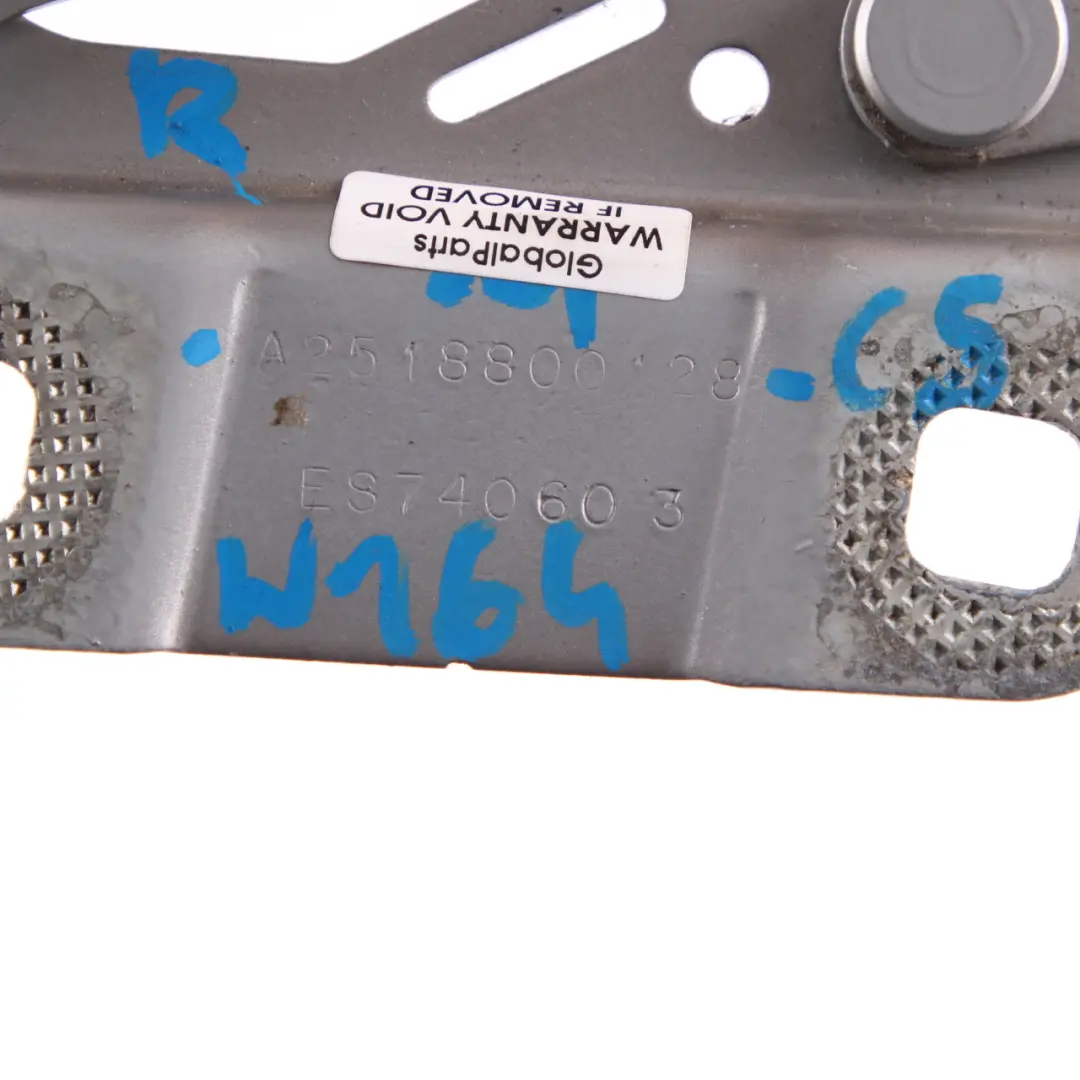 Bonnet Hood Hinge Left N/S Cubanite Silver - 723 A2518800128 to Mercedes ML W164 with Part number A2518800328 Mercedes ML W164 Bonnet Hood Hinge Left N/S Cubanite Silver - 723 A2518800128 - SKU A2518800328-CS - Part number A2518800328