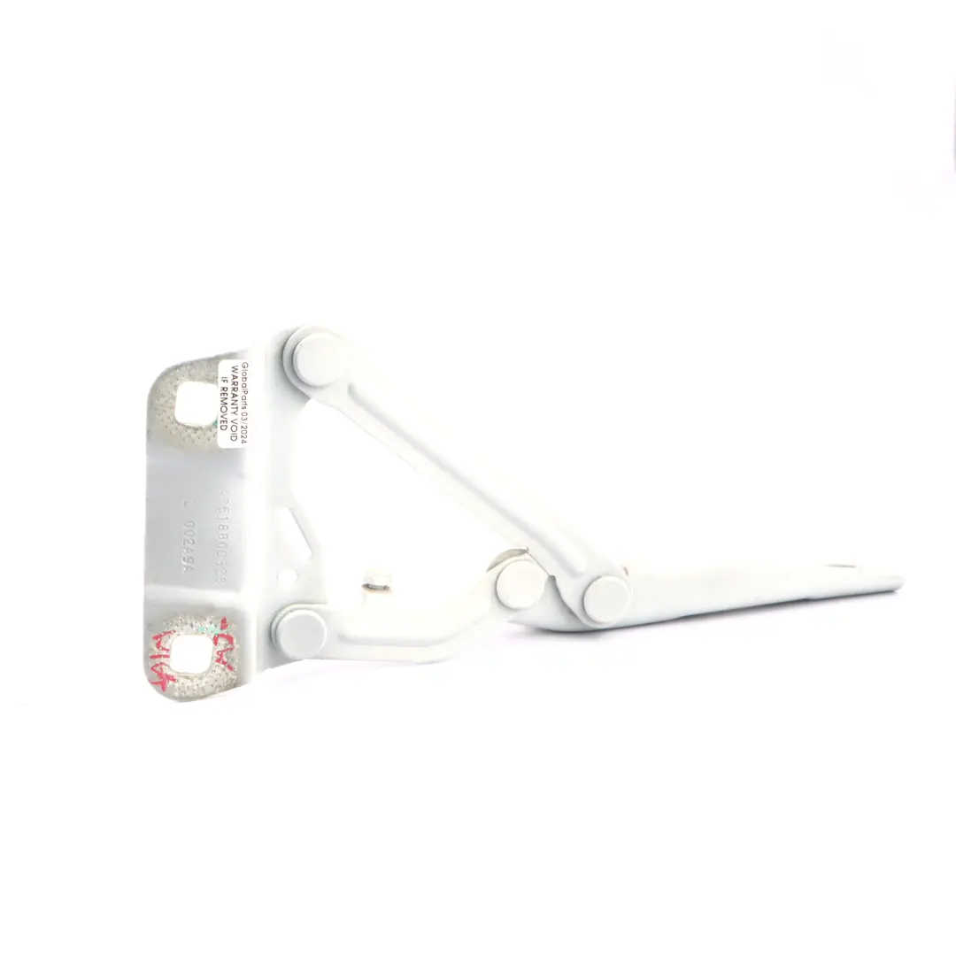 Cerniera cofano motore sinistra Calcite White - 650 per Mercedes W164 con numero di parte A2518800328 Mercedes W164 Cerniera cofano motore sinistra Calcite White - 650 - SKU A2518800328-CW - Numero di parte A2518800328