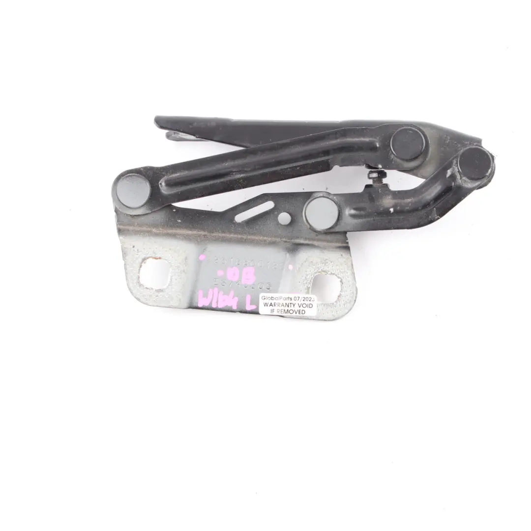 Mercedes ML W164 Bonnet Hood Hinge Left N/S Obsidian Black - 197 A2518800128 - SKU A2518800328-OB - Part number A2518800328
