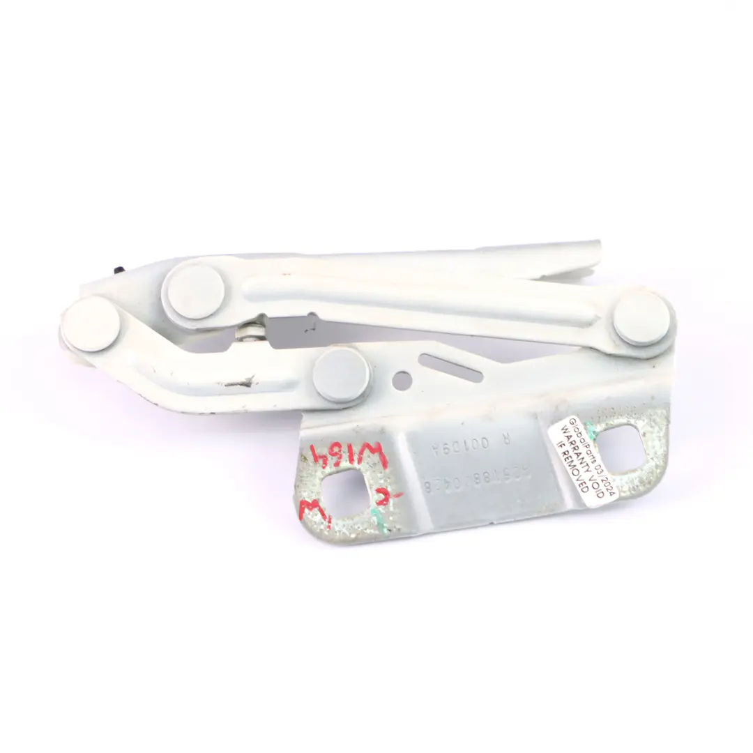 Cerniera cofano motore destra Bianco - 650 per Mercedes W164 con numero di parte A2518800428 Mercedes W164 Cerniera cofano motore destra Bianco - 650 - SKU A2518800428-CW - Numero di parte A2518800428