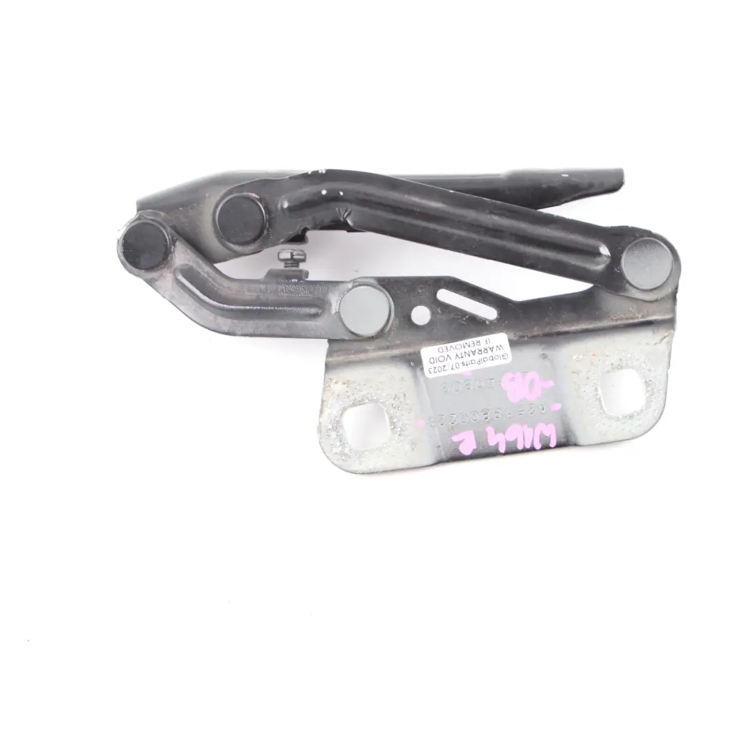 Bisagra de capó derecha Negro obsidiana - 197 A2518800228 Mercedes ML W164 - SKU A2518800428-OB - Número de pieza A2518800428