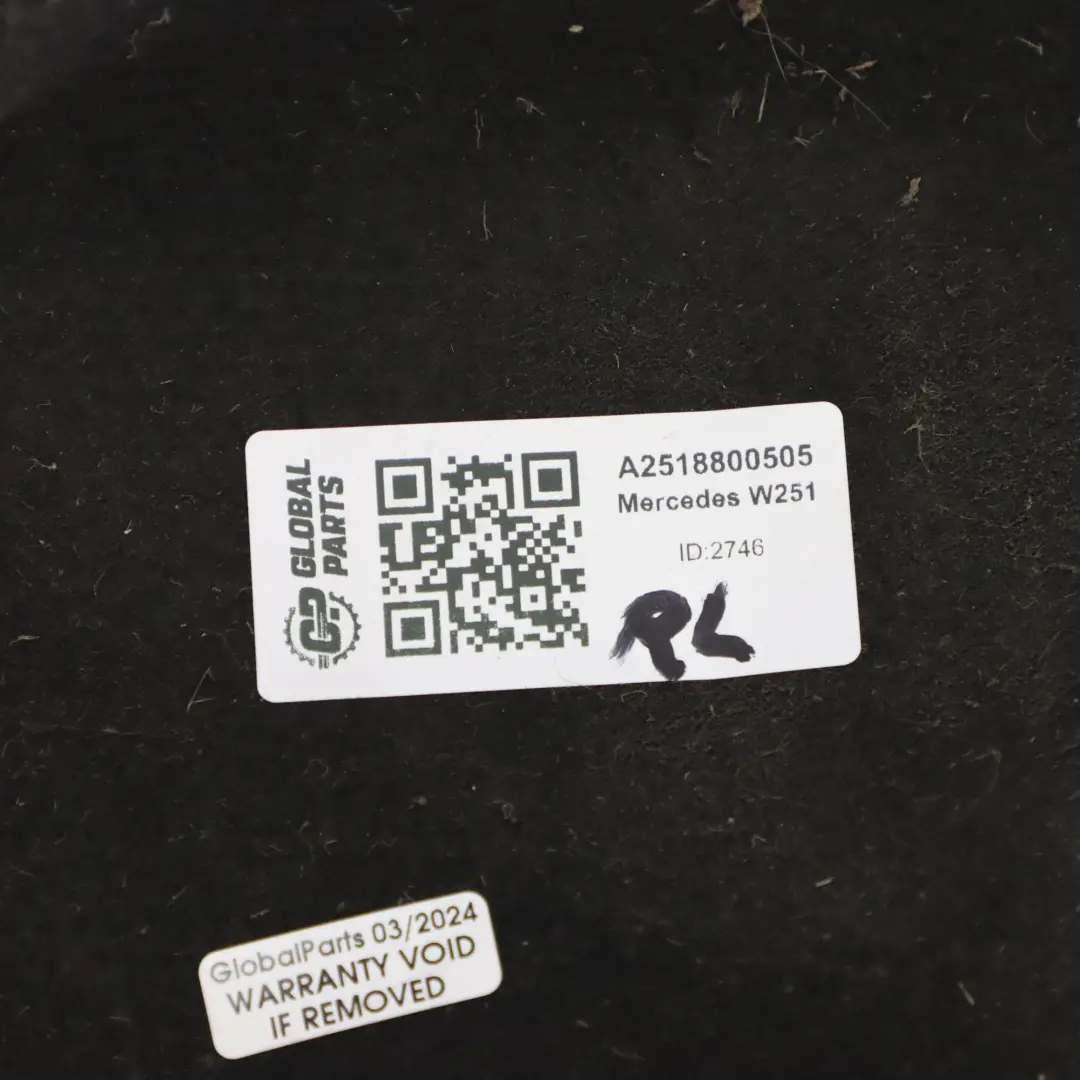 Radkasten Mercedes W251 Gehäuse hinten links Radkotflügelabdeckung für mit Teilenummer A2518800505 Radkasten Mercedes W251 Gehäuse hinten links Radkotflügelabdeckung - SKU A2518800505 - Teilenummer A2518800505
