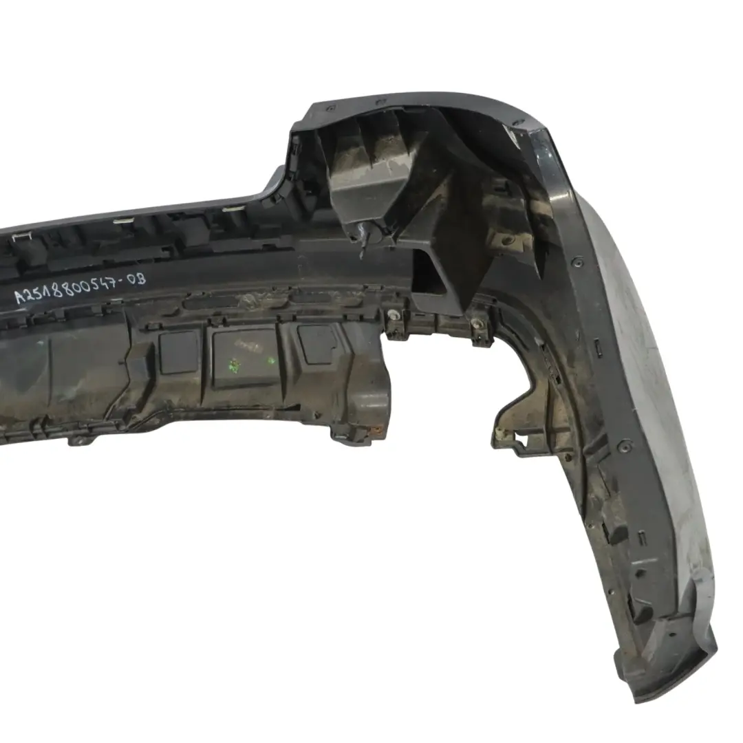 Bumper Rear Trim Panel Cover Obsidian Black Metallic - 197 to Mercedes V251 with Part number A2518800547 Mercedes V251 Bumper Rear Trim Panel Cover Obsidian Black Metallic - 197 - SKU A2518800547-OB - Part number A2518800547