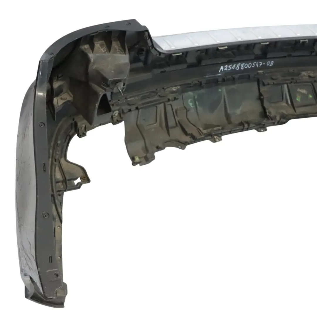 Bumper Rear Trim Panel Cover Obsidian Black Metallic - 197 to Mercedes V251 with Part number A2518800547 Mercedes V251 Bumper Rear Trim Panel Cover Obsidian Black Metallic - 197 - SKU A2518800547-OB - Part number A2518800547