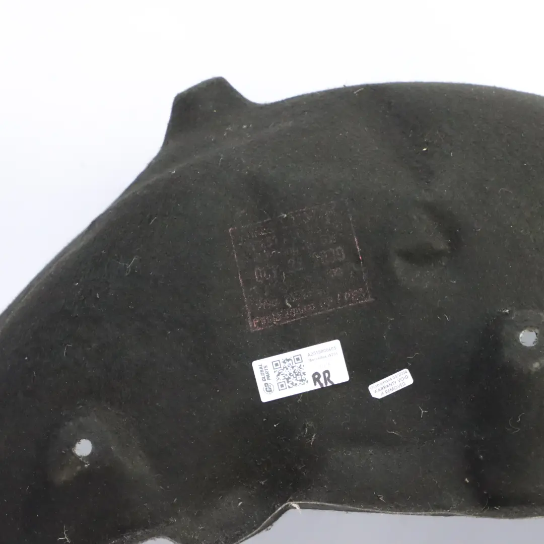Mercedes W251 Boîtier de passage de roue Cache-boue arrière droite - SKU A2518800605 - Numéro de pièce A2518800605