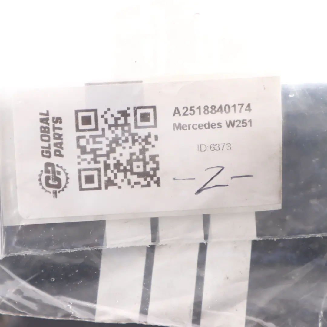 Bay Lid Cover Drain Baffle Trim Panel Left N/S to Mercedes W251 Engine with Part number A2518840174 Mercedes W251 Engine Bay Lid Cover Drain Baffle Trim Panel Left N/S - SKU A2518840174 - Part number A2518840174