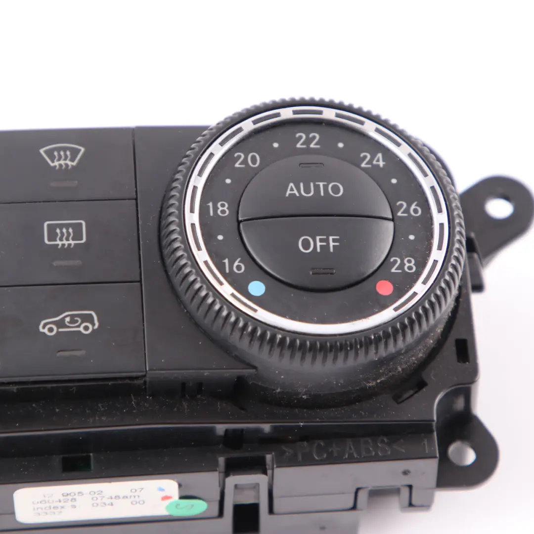 Mercedes ML W164 GL X164 AC Climate Heater Control Unit Switch Panel A2518700289 - SKU A2519000001 - Part number A2519000001