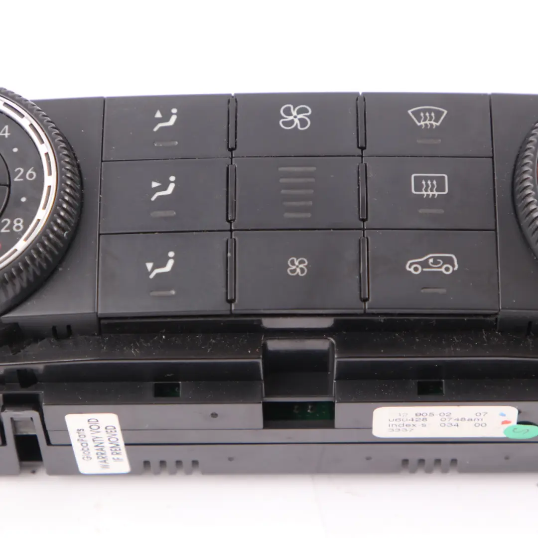 Mercedes W164 X164 AC Panneau commande contrôle chauffage climatique A2518700289 - SKU A2519000001 - Numéro de pièce A2519000001