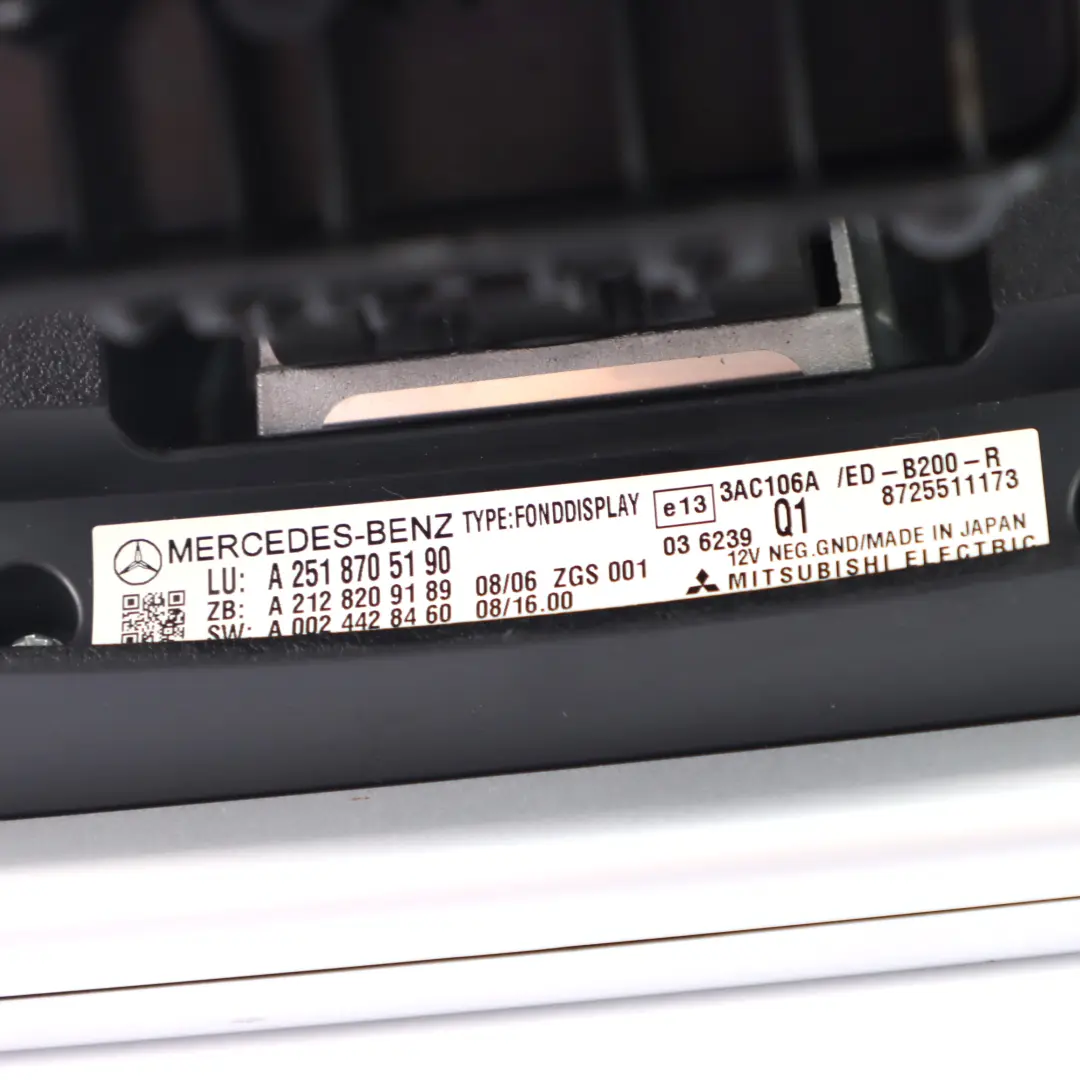 Appui-tête de siège gauche droit Ecran de contrôle A2518705190 pour Mercedes W251 à propos du numéro de pièce A2519060000 Mercedes W251 Appui-tête de siège gauche droit Ecran de contrôle A2518705190 - SKU A2519060000 - Numéro de pièce A2519060000
