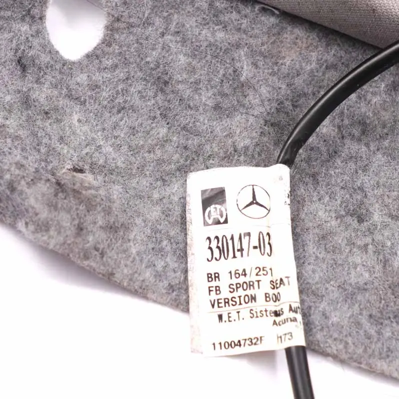 Front Seat Cover Heated Backrest Grey Microfiber Right N/O/S to Mercedes W164 with Part number A2519101493 Mercedes W164 Front Seat Cover Heated Backrest Grey Microfiber Right N/O/S - SKU A2519101493 - Part number A2519101493