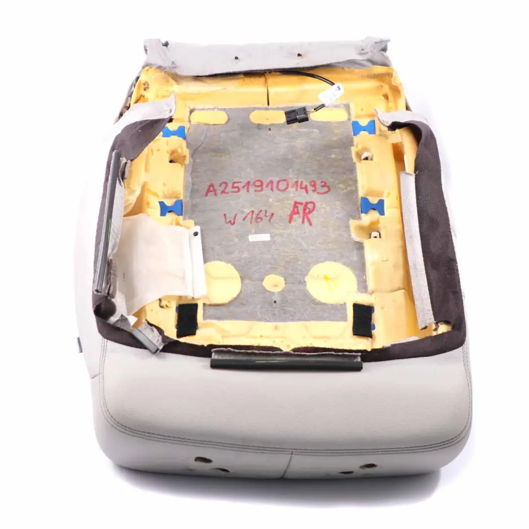 Mercedes W164 Vordersitzbezug Heizbare Rückenlehne Grau Mikrofaser Rechts - SKU A2519101493 - Teilenummer A2519101493