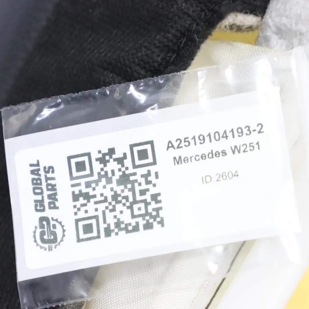 Mercedes W251 Oparcie Przedniego Fotela Lewe Podgrzewane Alcantara Czarna - SKU A2519104193-2 - Numer Części A2519104193