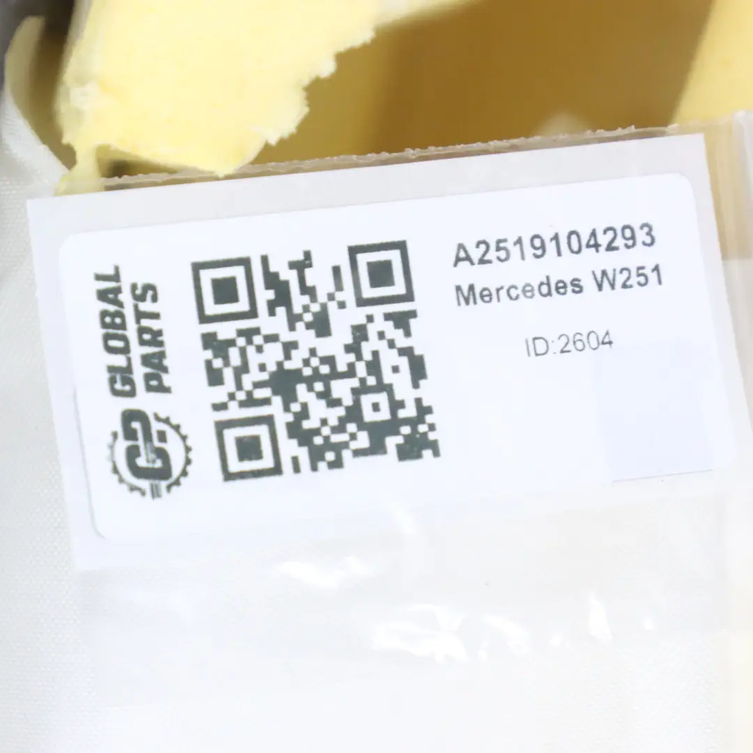 Respaldo del Asiento Delantero Calefactable Derecho Alcantara para Mercedes W251 con número de pieza A2519104293 Mercedes W251 Respaldo del Asiento Delantero Calefactable Derecho Alcantara - SKU A2519104293 - Número de pieza A2519104293