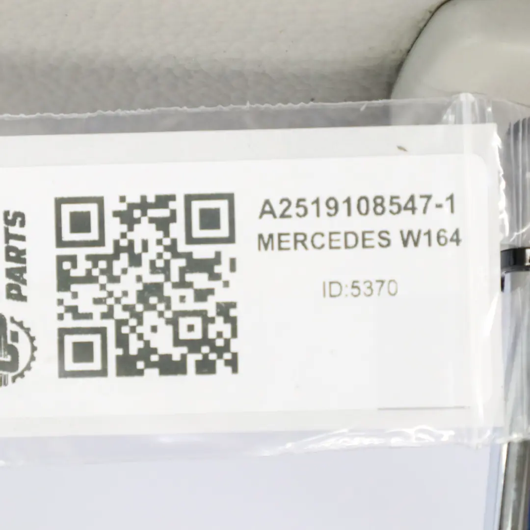 Mercedes ML W164 Asiento Delantero Sport Izquierdo Memoria Cuero Nappa Gris - SKU A2519108547-1 - Número de pieza A2519108547