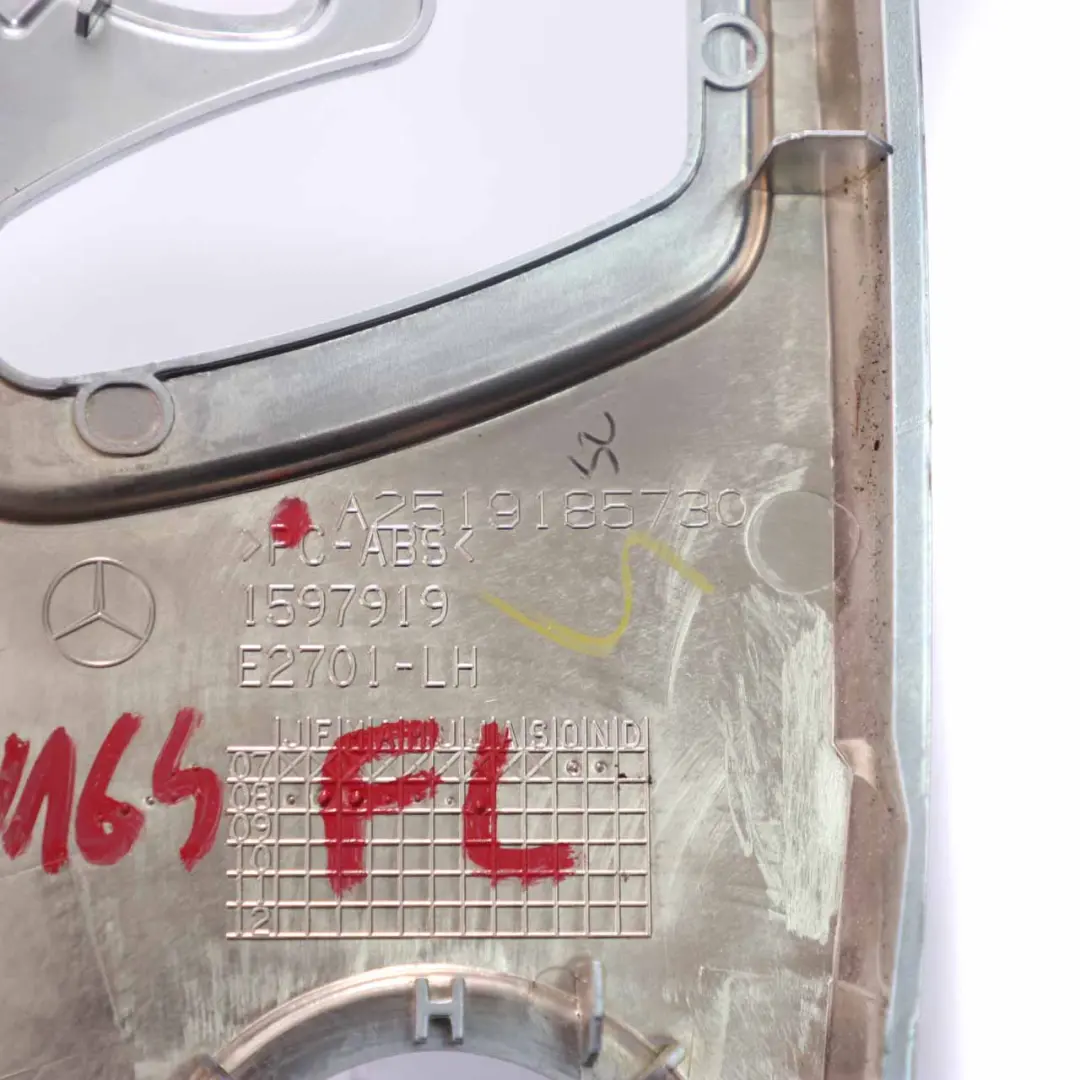 Front Seat Cover Panel Trim Outer Left N/S Silver to Mercedes ML W164 with Part number A2519185730 Mercedes ML W164 Front Seat Cover Panel Trim Outer Left N/S Silver - SKU A2519185730 - Part number A2519185730