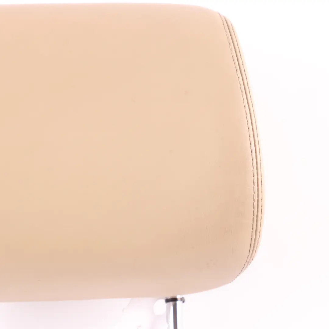 Mercedes W164 W251 Seat Headrest Front Left Right Screen Cover Beige Leather - SKU A2519703450 - Part number A2519703450
