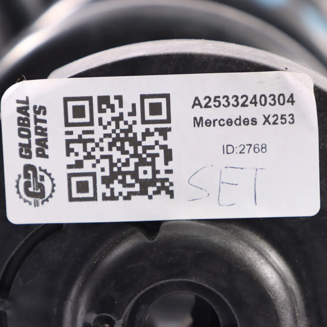 Set di molle per sospensione posteriore Marcature 3xBlu 1xGiallo per Mercedes X253 con numero di parte A2533240304 Mercedes X253 Set di molle per sospensione posteriore Marcature 3xBlu 1xGiallo - SKU A2533240304 - Numero di parte A2533240304