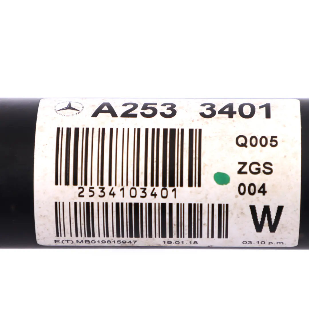 Propeller Shaft Mercedes X253 M651 4matic Transfer Case Front Differential Shaft to with Part number A2534103401 Propeller Shaft Mercedes X253 M651 4matic Transfer Case Front Differential Shaft - SKU A2534103401 - Part number A2534103401
